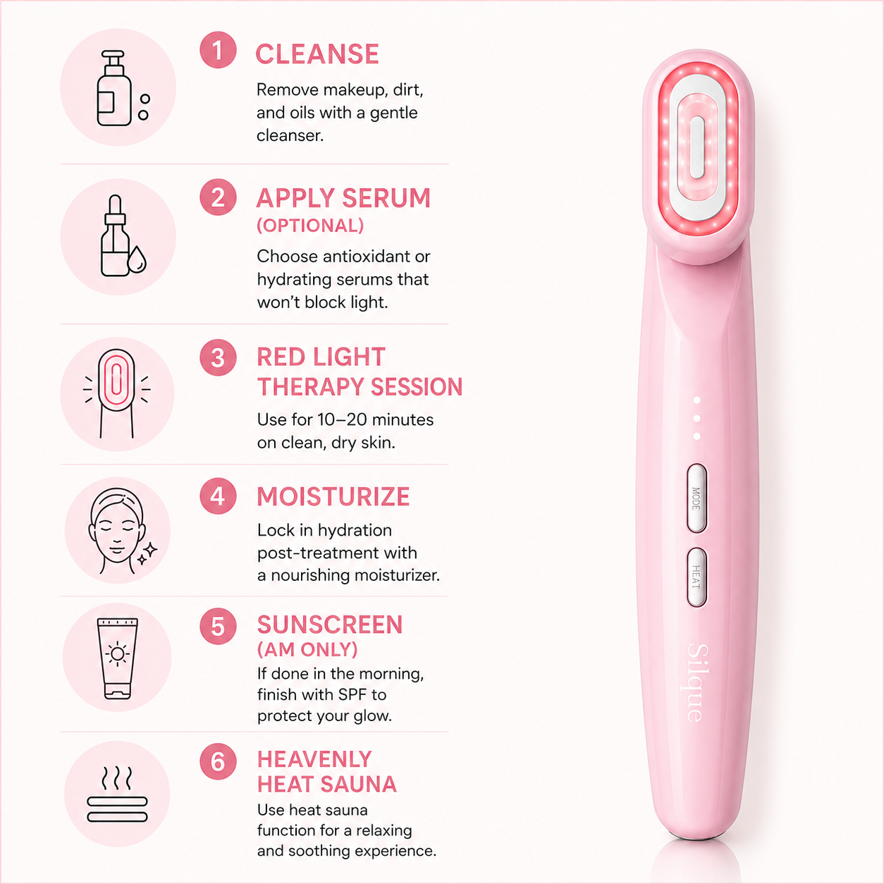 Silque GlowLift Wand