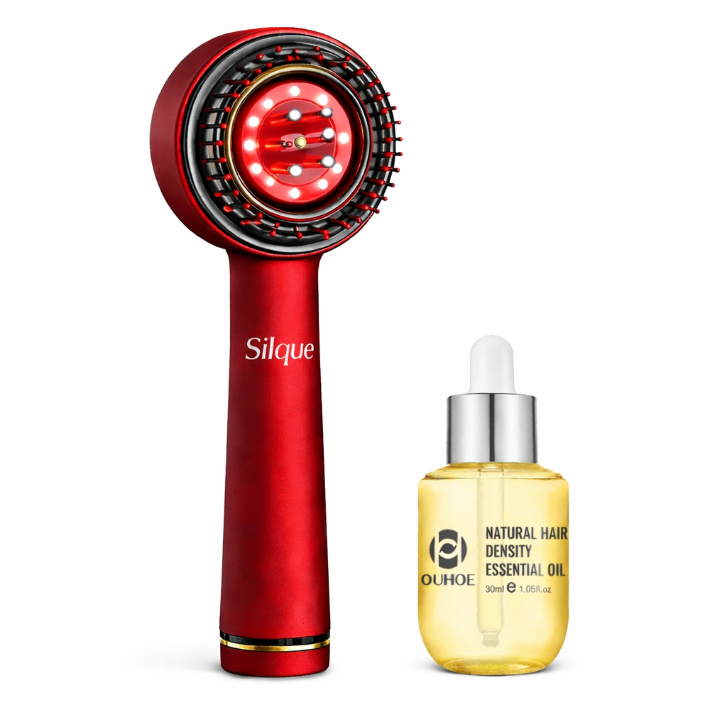 Silque Red Light Hair Brush